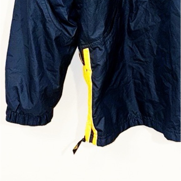 ADIDAS 90’s Vintage Jacket 1/2 Zipper Pullover With Hood Navy Size Large EUC - Picture 8 of 10